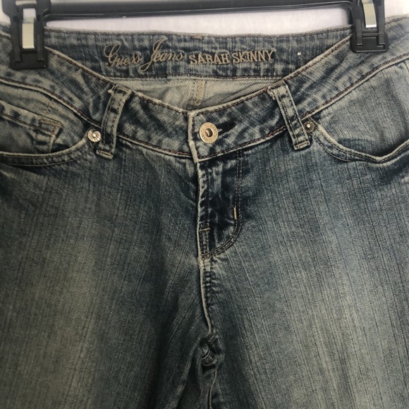 Guess brand Sarah Skinny low rise jeans size US 26 - Picture 3 of 7